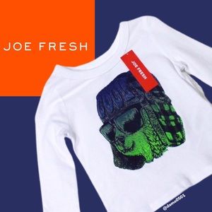 NWT Joe Fresh “Cool” Freshster Bear Graphic Top